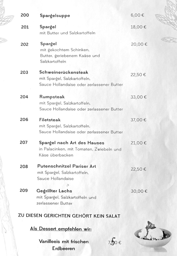 Spargelkarte